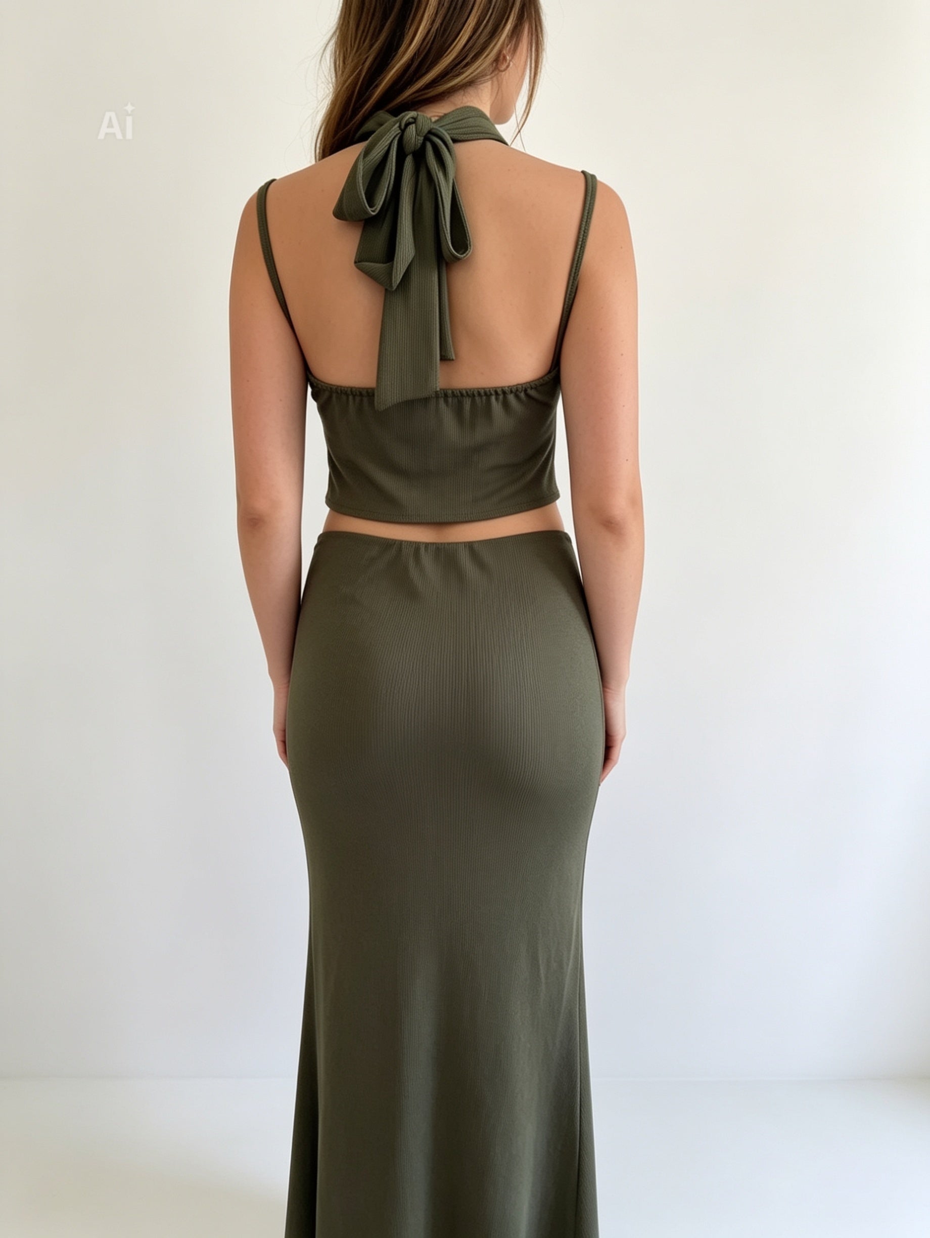 Completo verde due pezzi